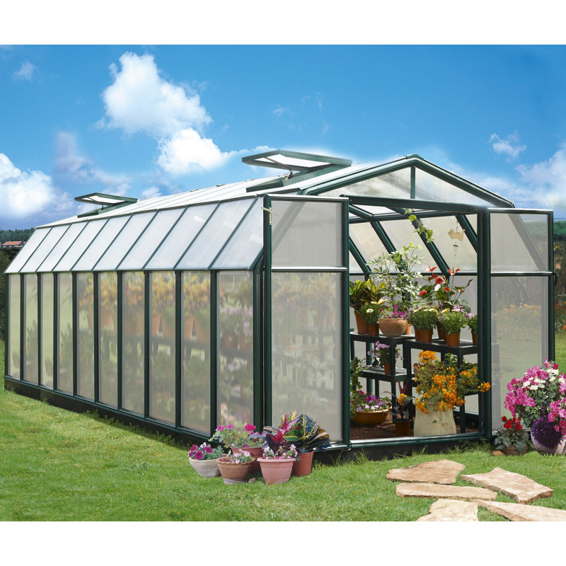 Rion Hobby Gardener 2 Twin Wall 8 Ft W X 20 Ft D Greenhouse Reviews Wayfair Shop wayfair for all the best hobby greenhouses. hobby gardener 2 twin wall 8 ft w x 20 ft d greenhouse