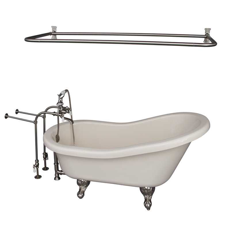 Barclay Fillmore 60" x 30" Soaking Acrylic Bathtub with ... The bathtub caddy with the most clicks.