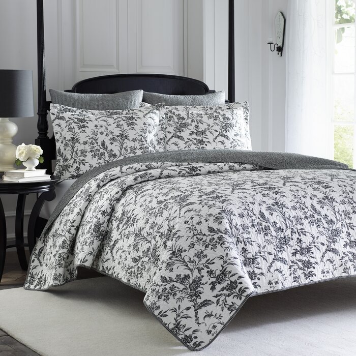 Amberley Cotton Reversible Quilt Set By Laura Ashley Home