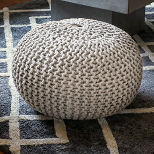 Go to store & view more images Alcott Hill Lakemont Corded Pouf