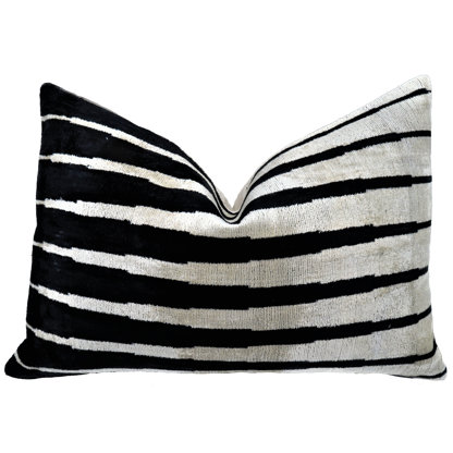 designer silk throw pillows