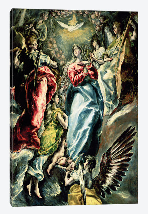 East Urban Home The Immaculate Conception 1607 13 Painting Print On Wrapped Canvas Wayfair