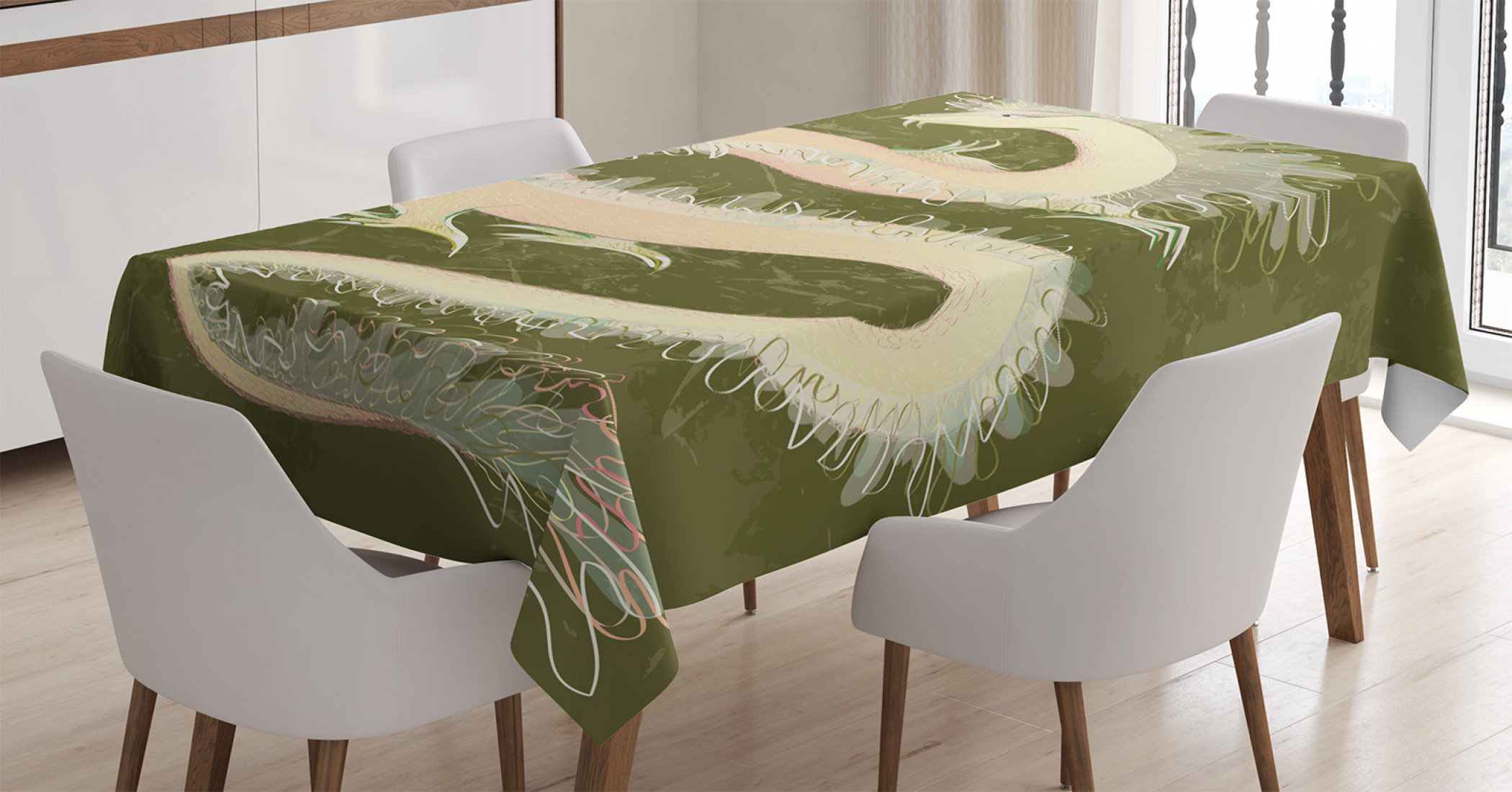 East Urban Home Ambesonne Dragon Tablecloth Chinese Reptile