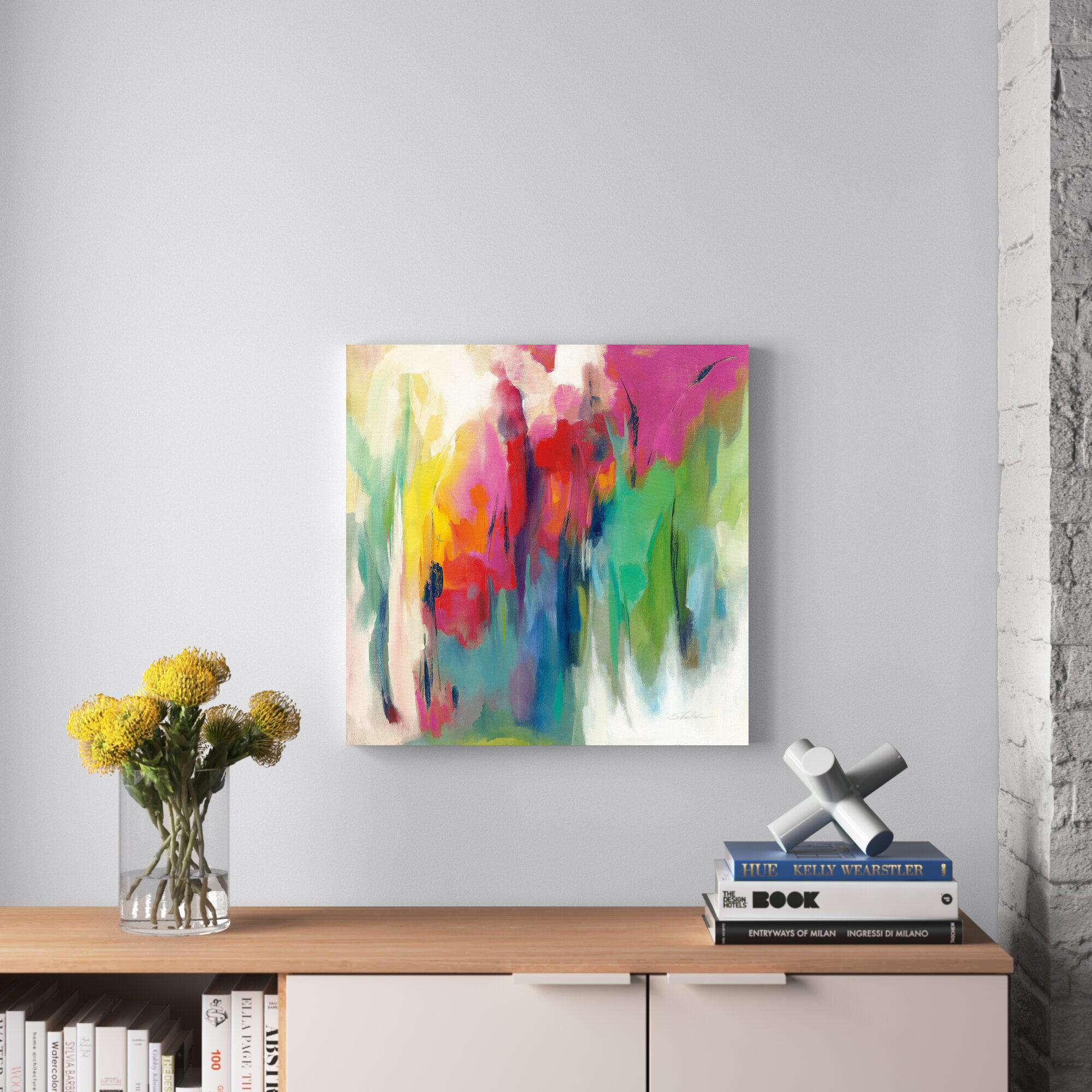 Zipcode Design™ Bright March Rainbow By Silvia Vassileva - Unframed 