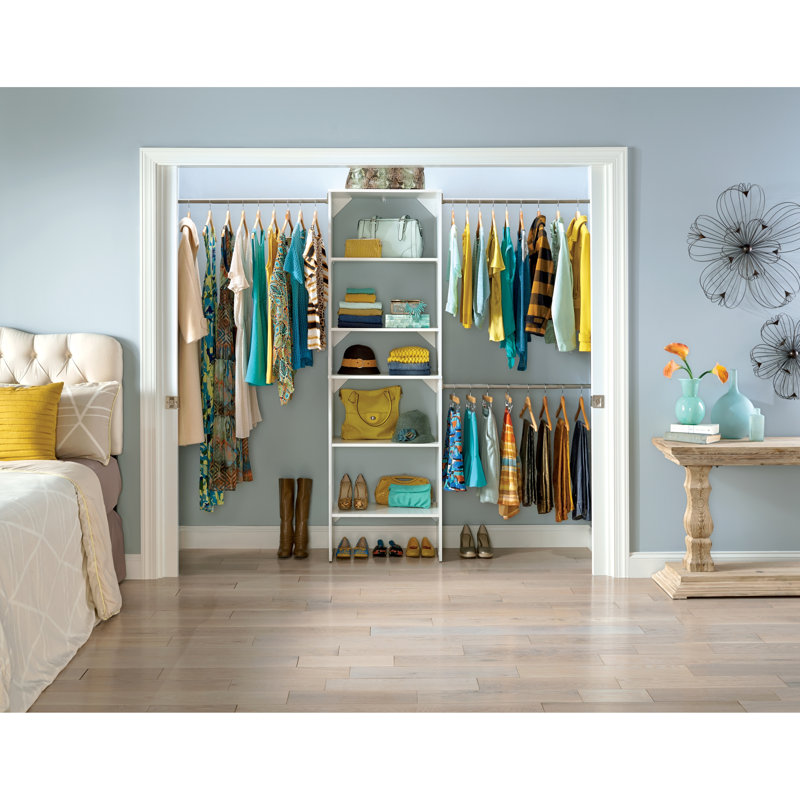 SuiteSymphony 60" W - 120" W Closet System Starter Kit Finish: Pure White(Incomplete) 