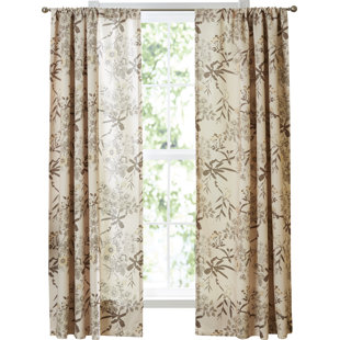 View Chapin Nature floral Room Darkening Curtain Panel Pair Set of