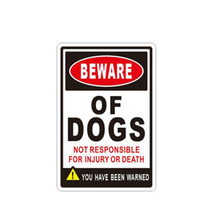Beware Of Dog Sign Wayfair Aluminum Beware Of Dog Sign