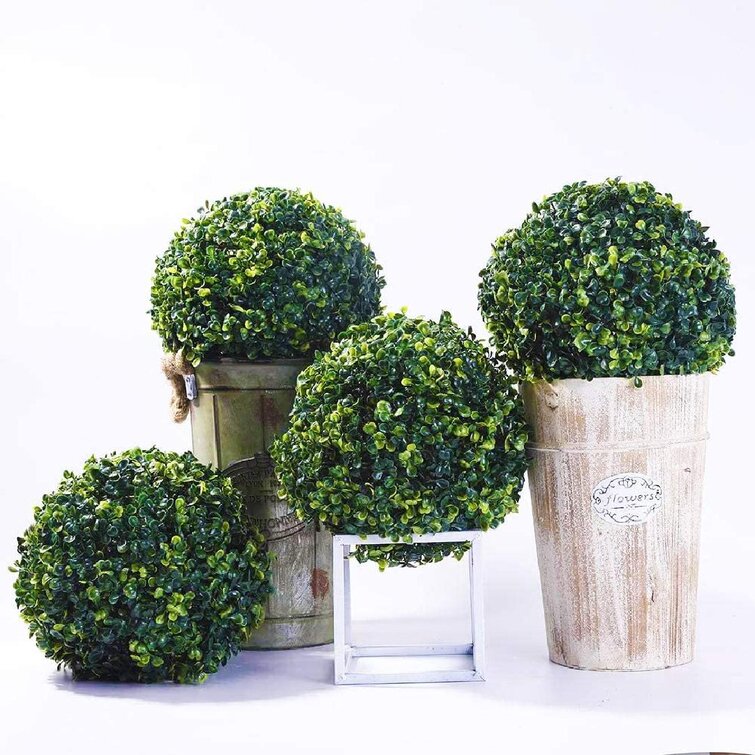 Artificial Boxwood Grass Ball Topiary Outdoor Indoor Plant Hanging Decoration 