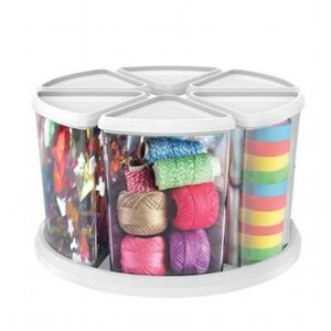 6 Piece Canister Carousel Organizer Set