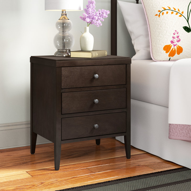 Rushville Wood Nightstand Color: Brown