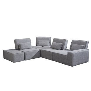 Sverre Modern Left Hand Facing Sectional With Ottoman By Ivy Bronx