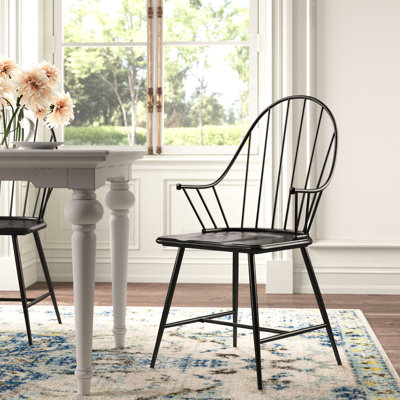 Hampton Windsor Back Arm Chair in Espresso Brown