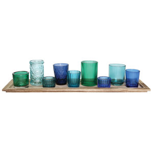10 Piece Traditional Glass Votive Set