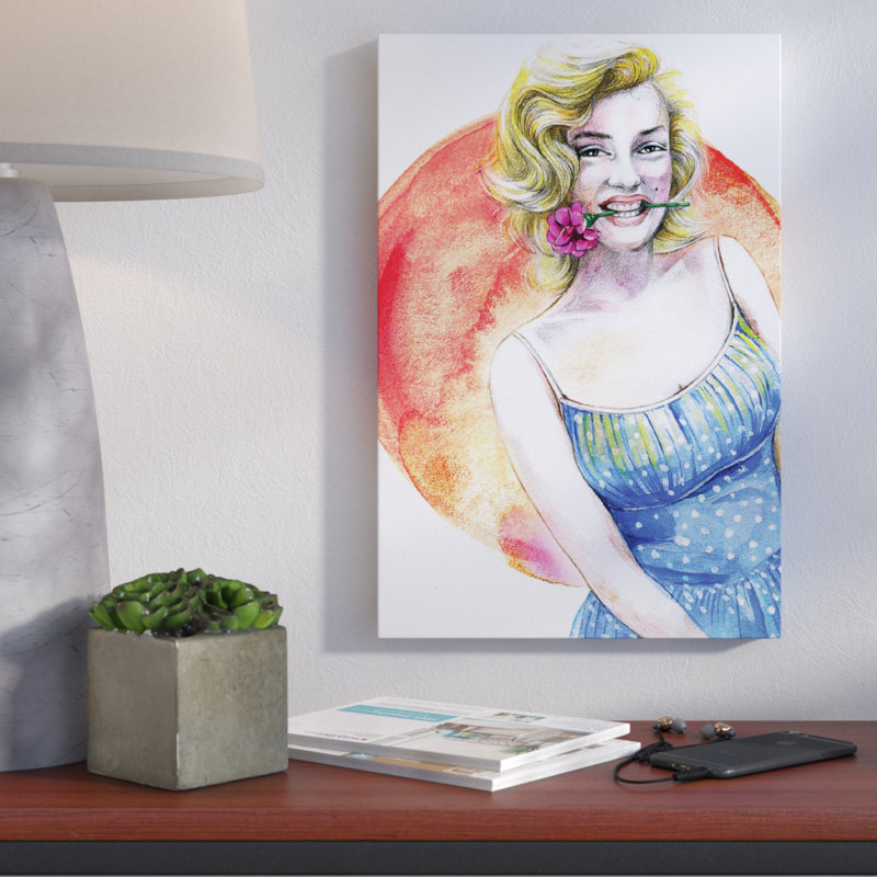 Brayden Studio Marilyn Monroe By Rongrong Devoe Painting Print On
