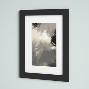 Black Square Photo Picture Frame With Mount Border White Ivory Black Blue Mount 