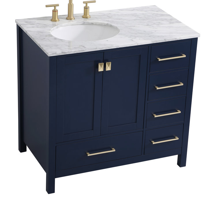 Ravensburger jigsaws Elegant Lighting Erina 36'' Single Bathroom Vanity & Reviews | Perigold