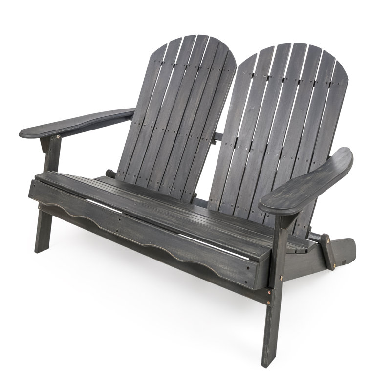 Millwood Pines Stamm Adirondack Wooden Garden Bench Reviews Stamm Adirondack Wooden Garden Bench