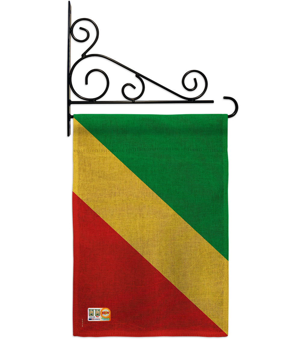 Breeze Decor Congo 2 Sided Burlap 19 X 13 In Garden Flag Wayfair