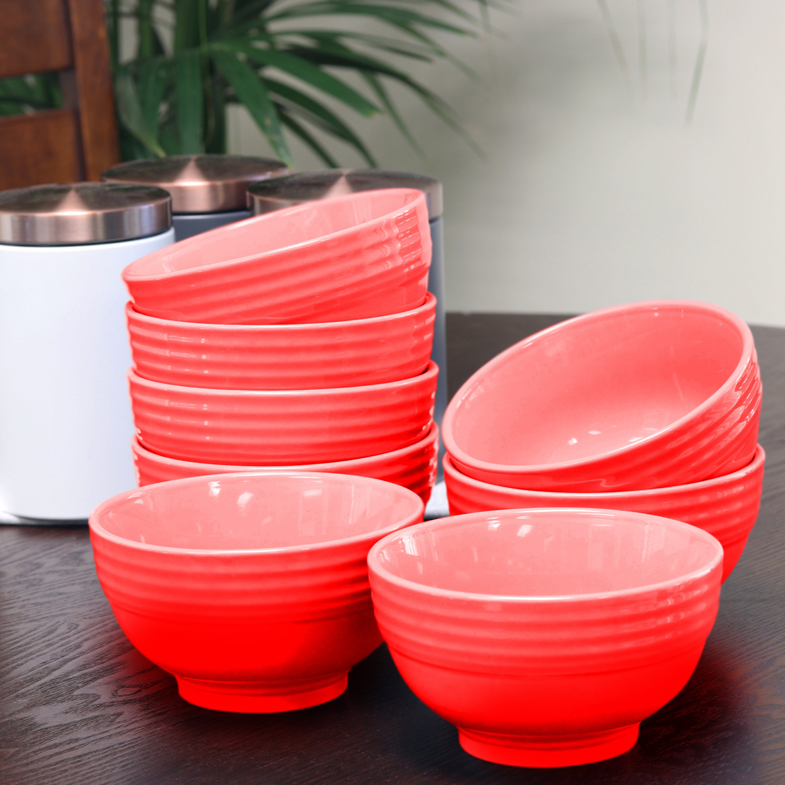 Small Plastic Bowls Microwave Safe Reusable Kid Square BPAFree for