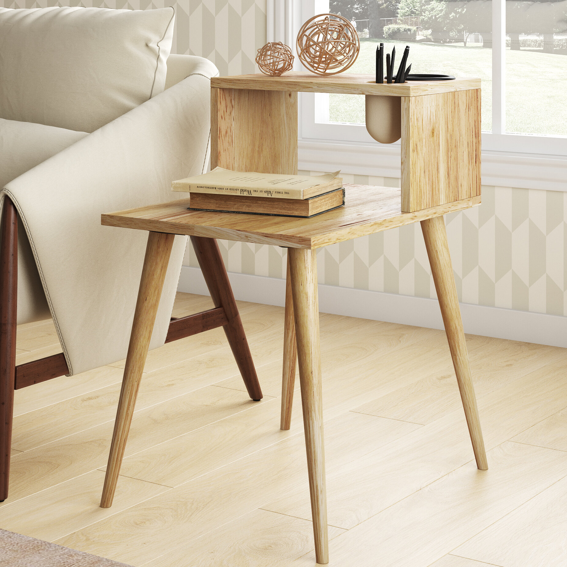 wood end tables for living room