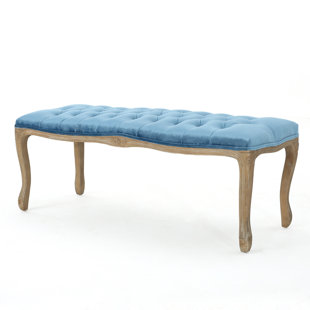 Go to store & view more images Ophelia & Co. Samaira Velvet Upholstered Bench