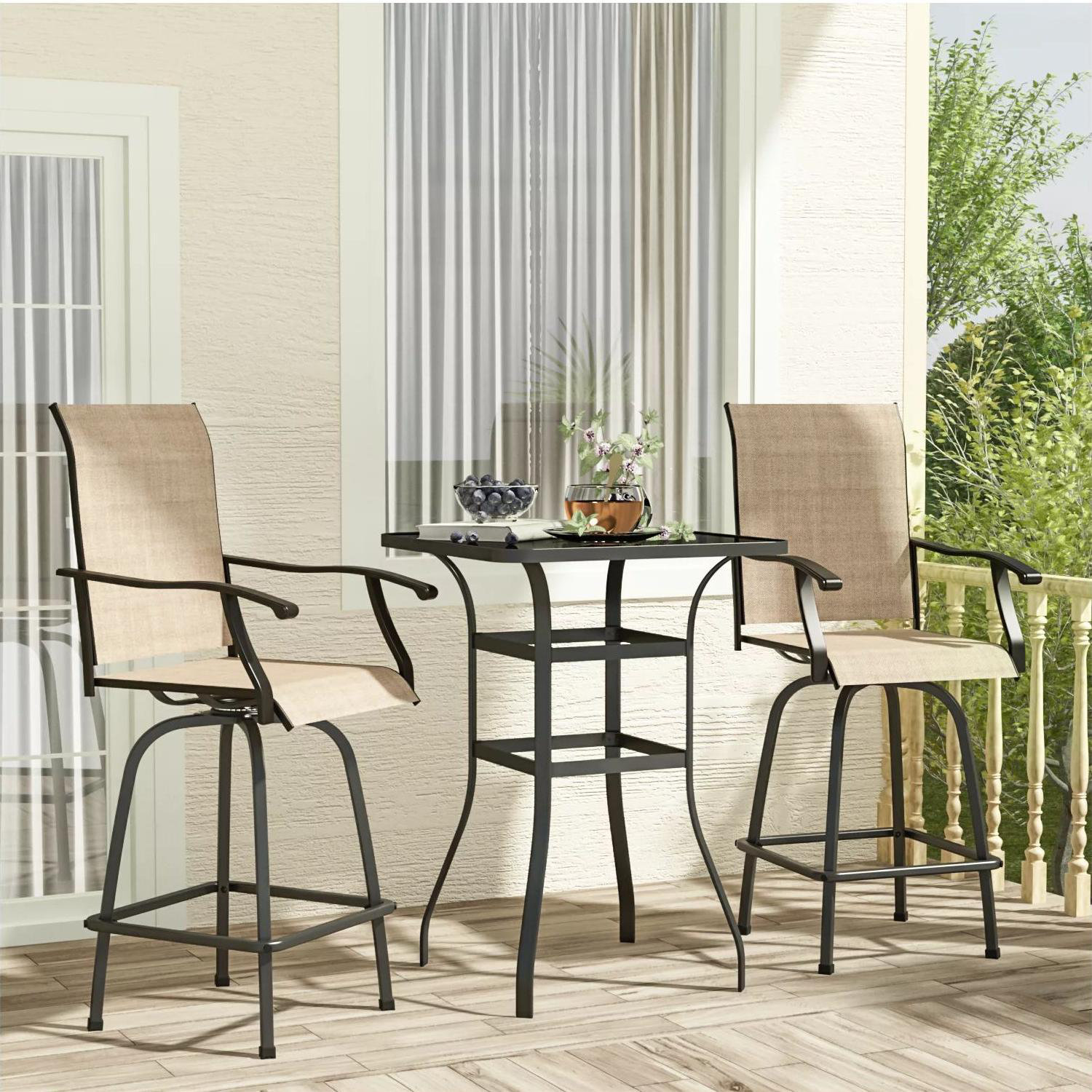 Winston Porter 2 - Person Bar Height Dining Set | Wayfair