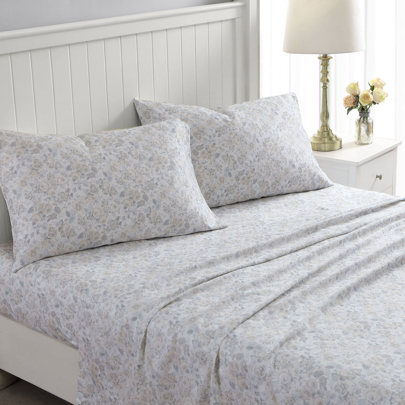 Laura Ashley Quartet 300 Thread Count Floral 100 Cotton Sheet Set Wayfair Laura ashley is now powered by next | enjoy fast delivery and you can use your next unlimited delivery pass. quartet 300 thread count floral 100 cotton sheet set