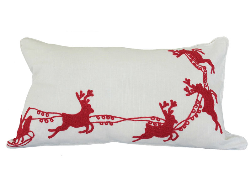 Xia Home Fashions Santa S Sleigh With Bells And Reindeer Crewel
