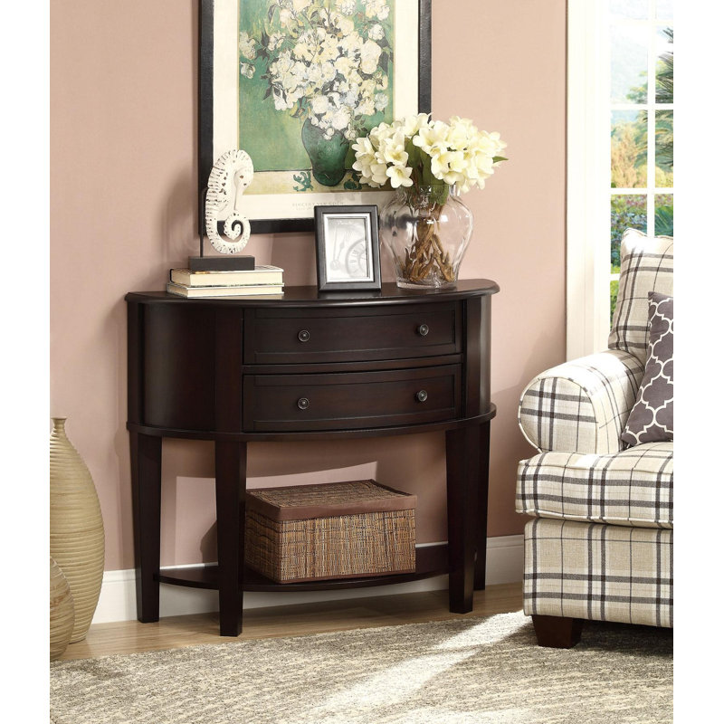 Charlton Home Giffin Demilune Hallway Entry Console Table Wayfair Giffin Demilune Hallway Entry Console Table