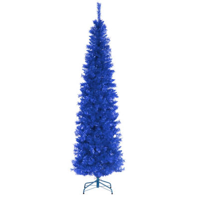 The Holiday Aisle Tinsel Trees Blue Pine Artificial Christmas Tree With Color Clear Lights Reviews Wayfair