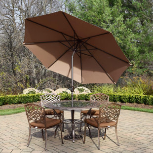 Go to store & view more images Mississippi 7 Piece Dining Set with Cushions by Oakland Living