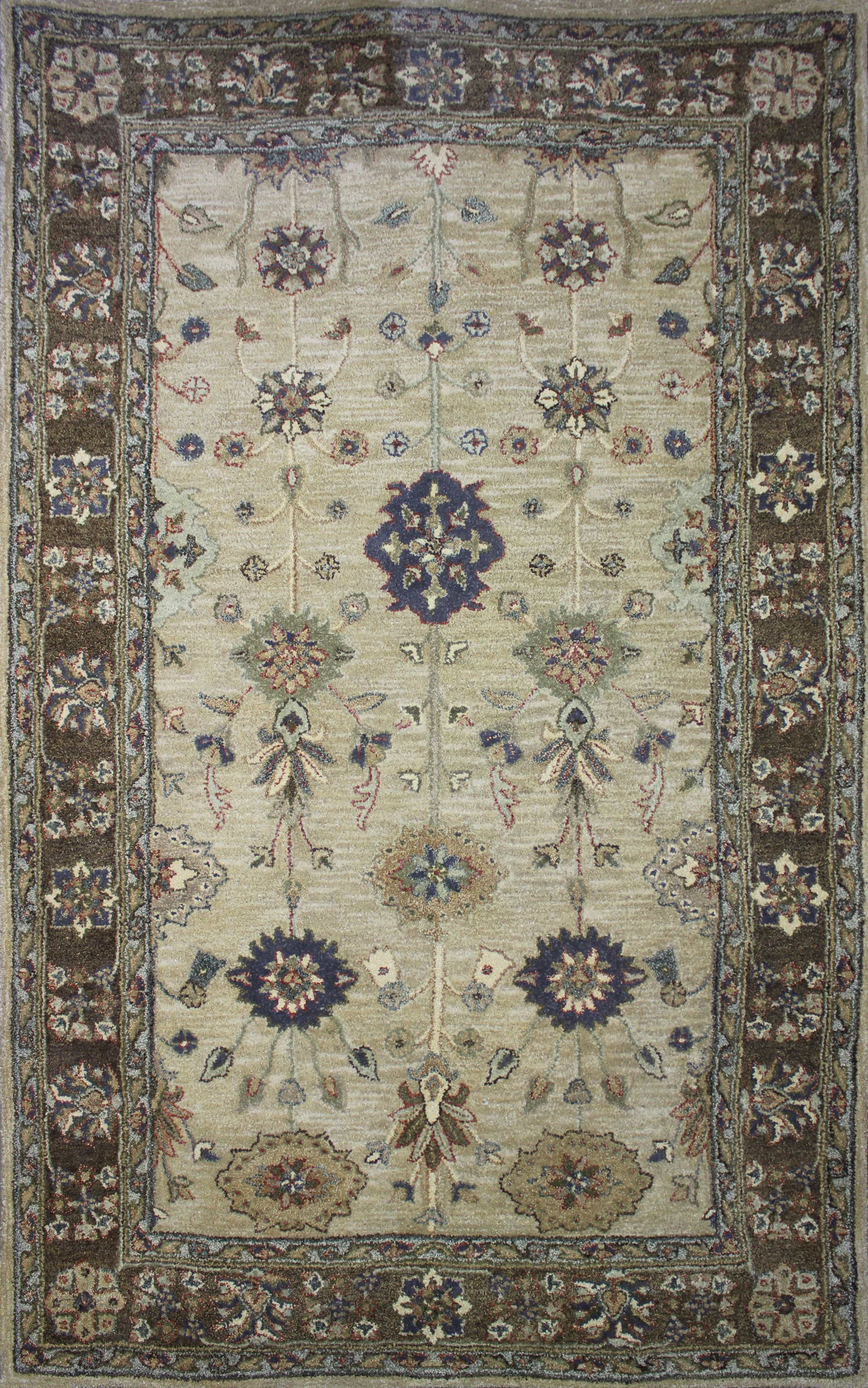 Charlton Home® Modbury Oriental Handmade Tufted Beige Area Rug Wayfair