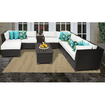 Camak 10 Piece Sectional Seating Group With Cushions Rosecliff