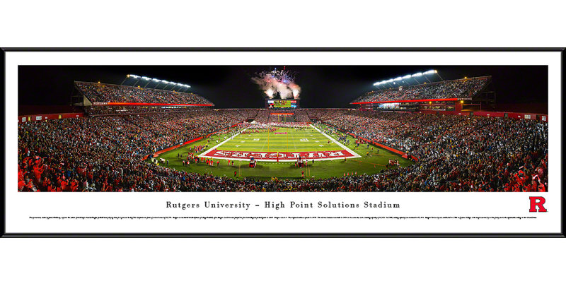 Blakewaypanoramas Ncaa Rutgers University By James Blakeway Framed