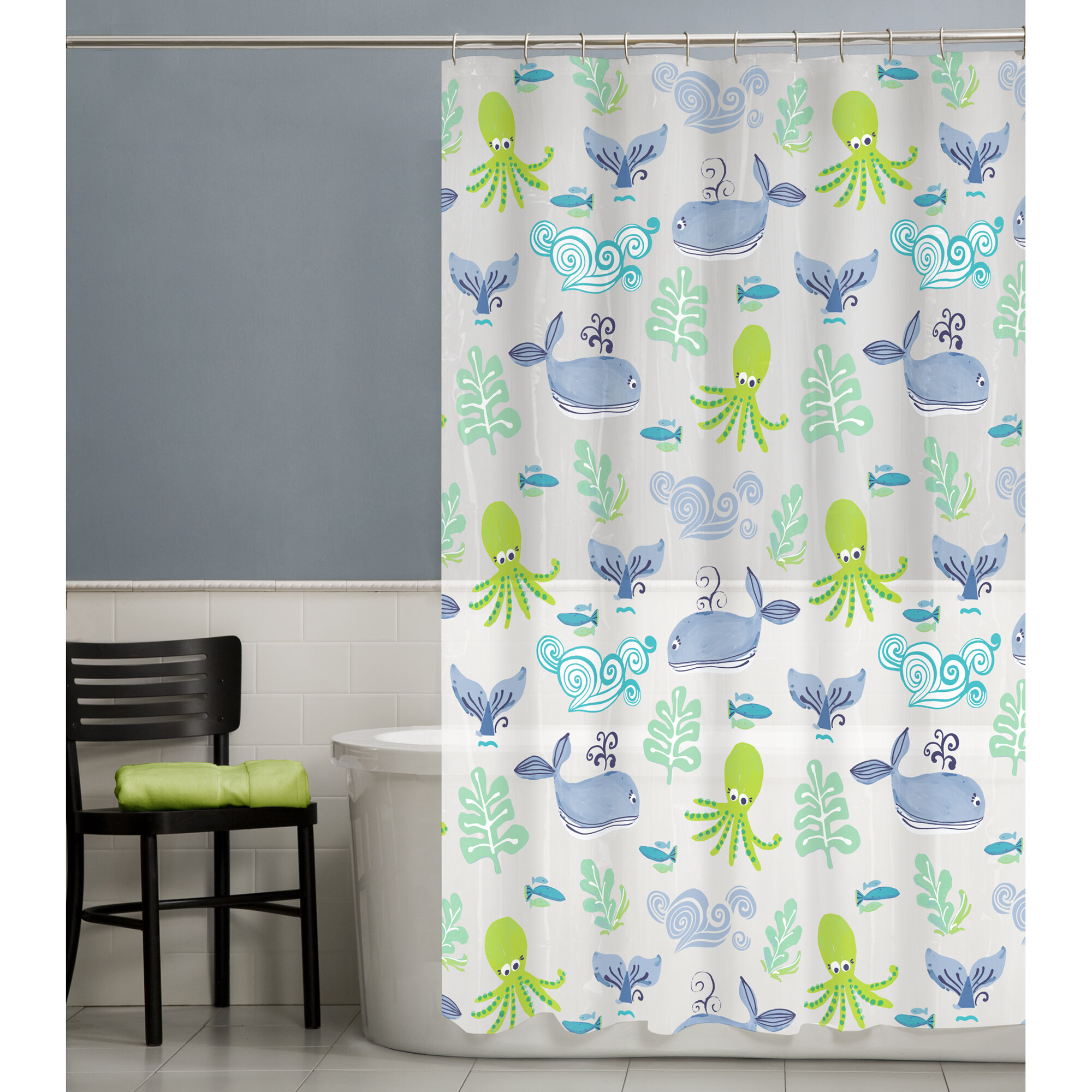 ocean shower curtain