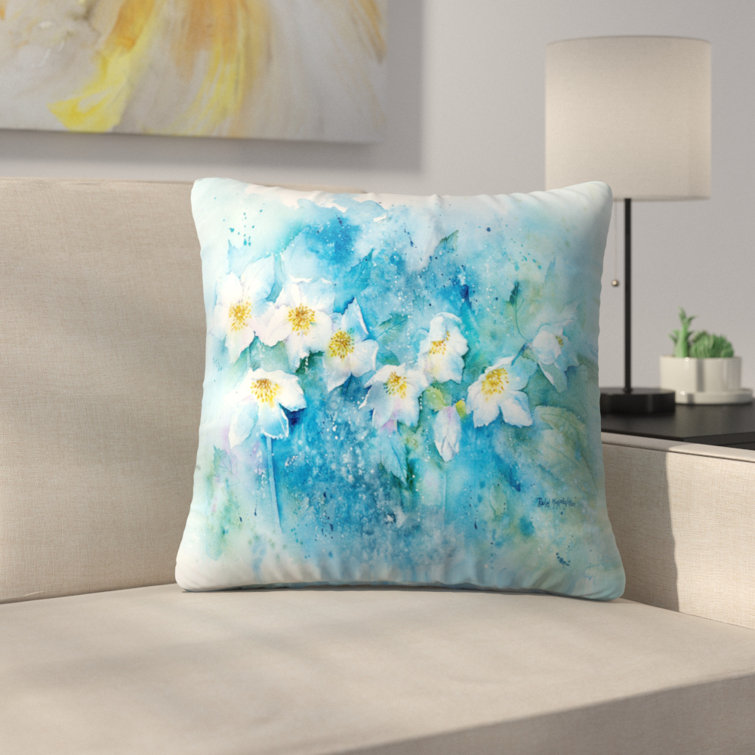 wayfair blue throw pillows