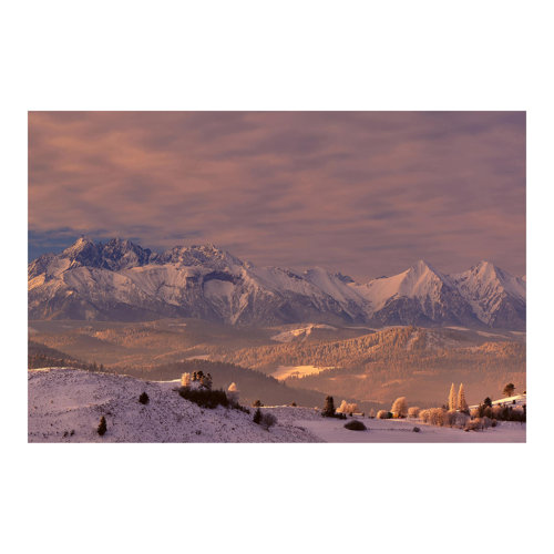High Tatras in the Morning 2.25m x 3.36m Embossed Matte Peel & Stick Wallpaper Roll East Urban Home