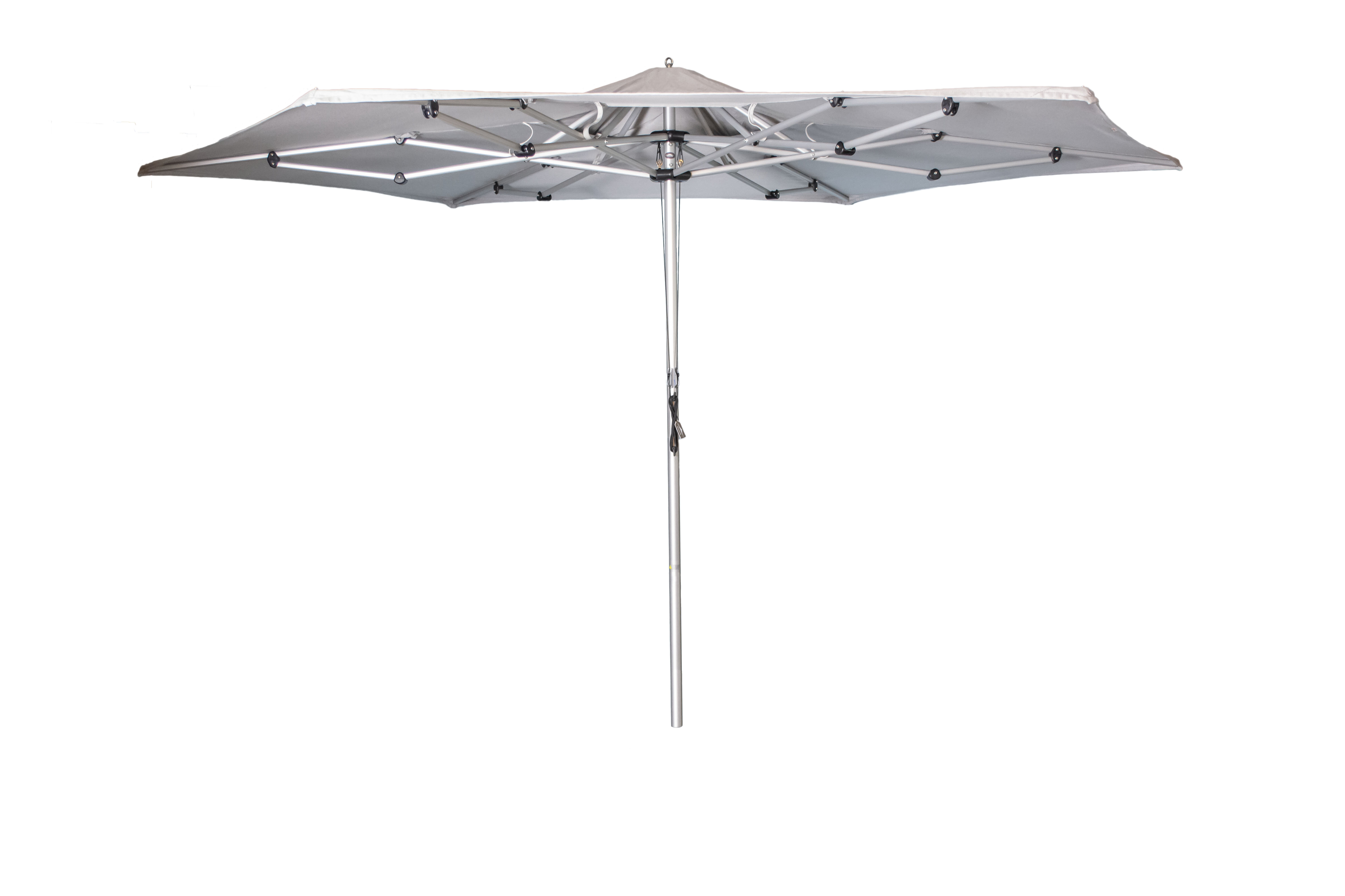 Articulatedshade 13 Ft Center Post Hexagon Umbrella Natural Canvas Wayfair