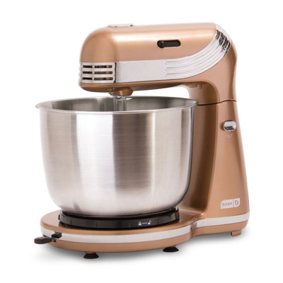 DASH Dash Everyday 6 Speed 2.5 Qt. Stand Mixer  Color: Copper