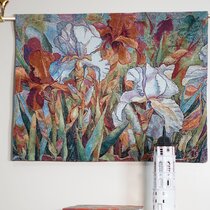 Cotton 100% Beautiful Lily Flower Fine Art Tapestry Wall Hanging US 54"x42" 