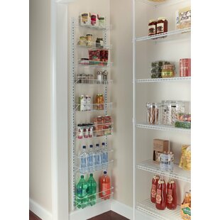 5 Pot Lid Organizer Rack Wall Cabinet Door Mounted Hanging Pantry Kitchen Shelf