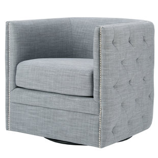 Modern Swivel Chairs Allmodern Aiana Swivel Barrel Chair