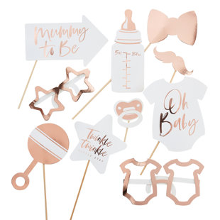 rose gold theme baby shower