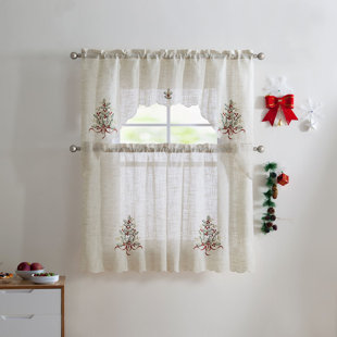 Christmas Valances Kitchen Curtains You Ll Love In 2020 Wayfair Ca