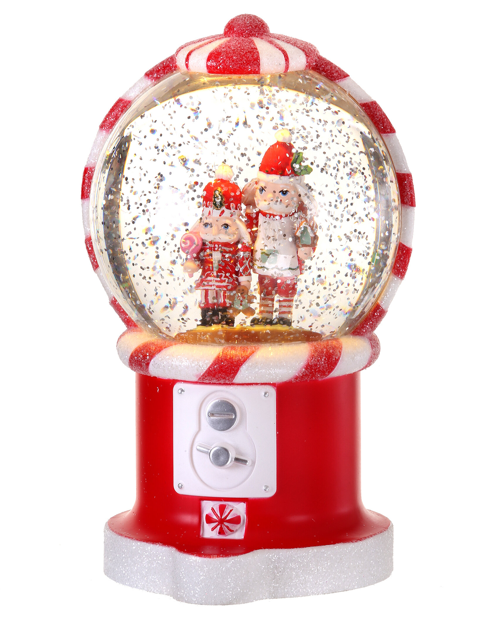 The Holiday Aisle® LED Nutcracker Gumball Water Globe | Wayfair