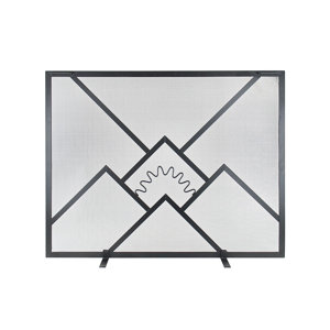 Sunrise Single Panel Fireplace Screen