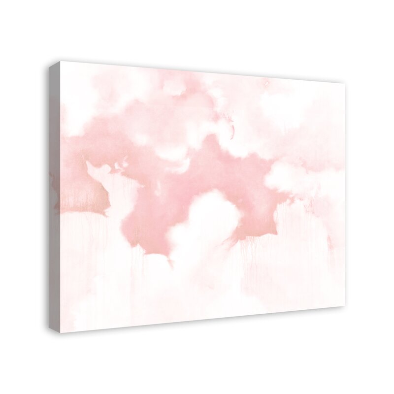 Mack Milo Blush Pink Clouds Canvas Art Wayfair