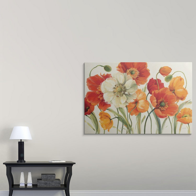 Poppies Melody I by Lisa Audit - Painting Print