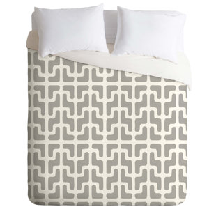Go to store & view more images East Urban Home Lattice Jags Duvet Cover Set