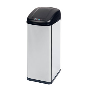 Stainless Steel 13.7 Gallon Motion Sensor Trash Can